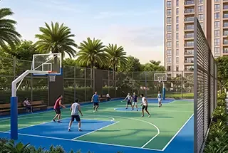 Basketball Court at Bricks and Milestones Solcrest