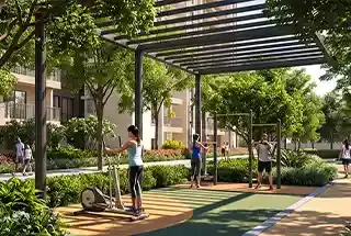 Outdoor Gym at Bricks and Milestones Solcrest